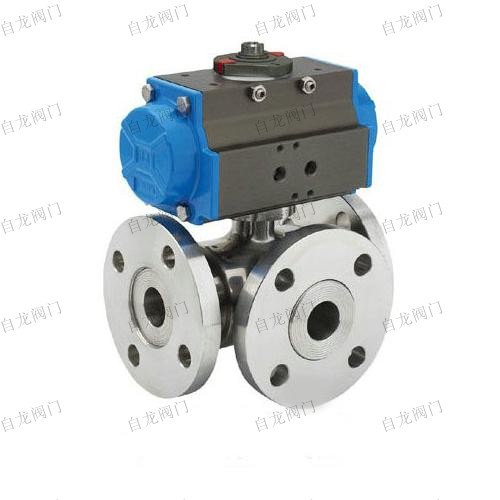 氣動(dòng)三通球閥Q644F、Q645F